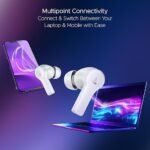 boAt Nirvana Lucid w/ 32 dB ANC, Multi-Point Connectivity, in-Ear Detection, 60HRS Playback, Hearables App, 4 Mics ENx, IPX5 Truly Wireless in Ear Earbuds, TWS Ear Buds (Zinc White) boAt Nirvana Lucid w/ 32 dB ANC, Multi-Point Connectivity, in-Ear Detection, 60HRS Playback, Hearables App, 4 Mics ENx, IPX5 Truly Wireless in Ear Earbuds, TWS Ear Buds (Zinc White)