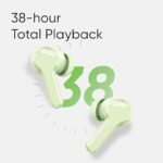 realme Buds T110 Bluetooth Truly Wireless in Ear Earbuds with mic Compatible with realme, AI ENC for Calls, Google Fast Pair, 38 Hours Total Playback with and Low Latency Gaming Mode(Green)