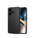 4 in 1 Combo Pack for Realme GT 7 5G –Black (Back Cover + Camera Lens Protector + Tempered Glass + Unbreakable Membrane)