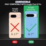 4 in 1 Combo Pack for Google Pixel 8 Pro – Black (Back Cover + Camera Lens Protector + Tempered Glass + Unbreakable Film)