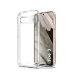 4 in 1 Combo Pack for Google Pixel 8 – Transparent (Back Cover + Camera Lens Protector + Tempered Glass + Unbreakable Film)