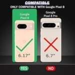 4 in 1 Combo Pack for Google Pixel 8 – Black (Back Cover + Camera Lens Protector + Tempered Glass + Unbreakable Film)