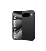 4 in 1 Combo Pack for Google Pixel 10 – Black (Back Cover + Camera Lens Protector + Tempered Glass + Unbreakable Film)