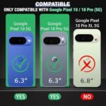 4 in 1 Combo Pack for Google Pixel 10 – Transparent (Back Cover + Camera Lens Protector + Tempered Glass + Unbreakable Film)