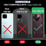 3 in 1 Combo Pack for Vivo V30e 5G – Flip Blue Cover (Back Cover + Camera Lens Protector + Tempered Glass)