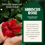 COLVOD-Hibiscus Flowers Rose Herbal Tea Bags 50bags-100bags-250gm-500gm,Caffeine Free, Non-GMO, Floral Flavor Tisane - Hibiscus Rose Petals & Exotic Spices | Resealable Ziplock Pouch