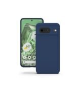 4 in 1 Combo Pack for Google Pixel 8 – Blue (Back Cover + Camera Lens Protector + Tempered Glass + Unbreakable Film)
