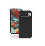 4 in 1 Combo Pack for Google Pixel 9 Pro XL – Black (Back Cover + Camera Lens Protector + Tempered Glass + Unbreakable Film)