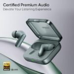 realme Earbuds Air 7 True Wireless,12.4mm Dynamic Bass Drivers,52Hrs Playtime,52dB Hybrid ANC,6 Mic ENC,45ms Low Latency,360° Spatial Audio,Hi-Res LHDC,IP55 Dust & Water Resistant,BT v5.4 (Moss Green)