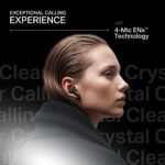 boAt Nirvana Crystl (2025 Launch), Transparent Case,Spatial Audio, ANC(~32dB), 100Hrs Battery,4Mics ENx,App Support, Bluetooth Earbuds, TWS Ear Buds Wireless Earphones with mic (Black)