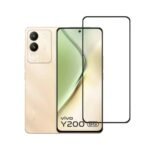 3 in 1 Combo Pack for Vivo Y200 5G – Flip Black (Back Cover + Camera Lens Protector + Tempered Glass)