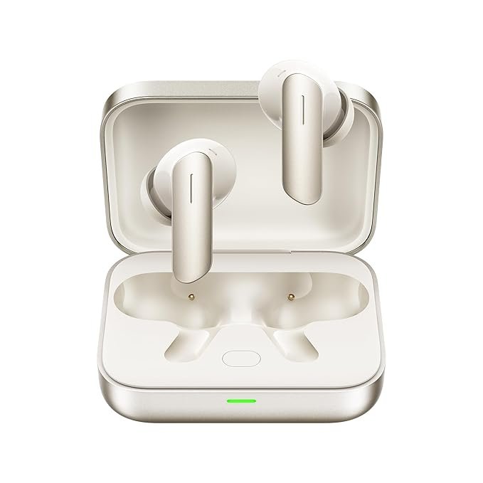 realme Earbuds Air 7 True Wireless,12.4mm Dynamic Bass Drivers,52Hrs Playtime,52dB Hybrid ANC,6 Mic ENC,45ms Low Latency,360° Spatial Audio,Hi-Res LHDC,IP55 Dust & Water Resistant,BT v5.4 (Ivory Gold)