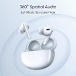 realme in Ear Buds Air 6 Pro with Dual Drivers (11Mm+6Mmtweeter), 40 Hours Play Time, Fast Charge, 50 Db ANC, Lhdc 5.0, 55Ms Low Latency, 360° Spatial Audio, Ip55 Dust & Water Resistant, Bt V5.3 (Silver Blue)