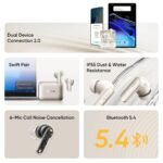 realme Earbuds Air 7 True Wireless,12.4mm Dynamic Bass Drivers,52Hrs Playtime,52dB Hybrid ANC,6 Mic ENC,45ms Low Latency,360° Spatial Audio,Hi-Res LHDC,IP55 Dust & Water Resistant,BT v5.4 (Ivory Gold)