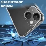 4 in 1 Combo Pack for IPhone 13 Mini – Transparent (Back Cover + Camera Lens Protector + Tempered Glass + Unbreakable Film)