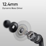 realme Buds T310 True Wireless in-Ear Earbuds with 46dB Hybrid ANC, 360° Spatial Audio, 12.4mm Dynamic Bass Driver, Upto 40Hrs Battery and Fast Charging (Vibrant Black)