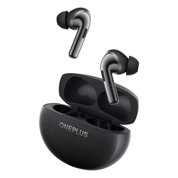 OnePlus Buds Pro 3 Bluetooth TWS in-Earbuds Dual Drivers, Dual Dacs, Dynaudio Eqs, AI-Powered Translator, Up to 50Db Adaptive Noise Cancellation, Up to 43Hrs Battery. (Black)