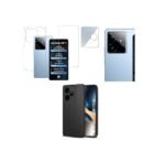4 in 1 Combo Pack for Realme GT 7 5G –Black (Back Cover + Camera Lens Protector + Tempered Glass + Unbreakable Membrane)
