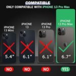 4 in 1 Combo Pack for iPhone 13 pro Max -Black (Back Cover + Camera Lens Protector + Tempered Glass + Unbreakable Film)