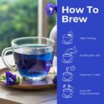 Colvod Blue Tea - Butterfly Pea Flower Ashwagandha Tea  - Plant Based | AYURVEDIC BLEND | Aparajita - Shankhpushpi | Caffeine Free - Detox Tea - Flower Based - Herbal Tea - Non-GMO | Premium Tin Pack