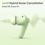 realme Buds N1 True Wireless in-Ear Earbuds with 46dB Hybrid ANC, 360° Spatial Audio, 12.4mm Dynamic Bass Driver, Upto 40Hrs Battery and Fast Charging (Green)