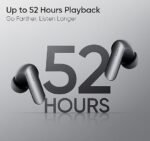 Original for Realme Buds Air 7 – TWS Bluetooth Earbuds with 52dB Hybrid ANC, Crystal-Clear Calls, Smart Touch Sensor & Type-C Quick Charging Support