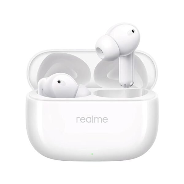 realme Buds T310 Truly Wireless in Ear Earbuds with 46dB Hybrid ANC, 360° Spatial Audio, 12.4mm Dynamic Bass Driver, Upto 40Hrs Battery and Fast Charging (Agile White)