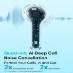 realme Buds T200x True Wireless Earbuds with 12.4mm Dynamic Bass Drivers, 25 dB ANC, Quad Mic, 45ms Latency, Upto 48 Hrs Playback, Fast Charge, IP55 Rated, BT 5.4 (Black)