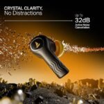 boAt Nirvana Crystl (2025 Launch), Transparent Case,Spatial Audio, ANC(~32dB), 100Hrs Battery,4Mics ENx,App Support, Bluetooth Earbuds, TWS Ear Buds Wireless Earphones with mic (Yellow)