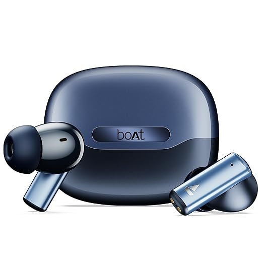boAt Airdopes Prime 701 ANC (2025 Launch),46dB Hybrid ANC, 50Hr Battery, Real Spatial Audio,Multidevice Connect,App Support, Bluetooth Earbuds, TWS Ear Buds Wireless Earphones with mic (Blue)