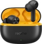 realme Buds T200 Lite (Volt Black, TWS) | Quad Mic with AI ENC | Up to 48H Total Playback, Fast Charge | Low Latency Gaming Mode | Google Fast Pair | Bluetooth 5.3 | IPX4 | Comfortable All-Day Fit (Black)