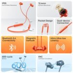 realme Buds Wireless 5 ANC in Ear Bluetooth Headphones,50dB ANC, 13.6mm Dynamic Bass Driver,360? Spatial Audio,45ms Low