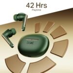 boAt Airdopes 141 Elite ANC (2025), ANC(~35dB), 4Mics ENx Tech, 42H Battery, Fast Charge,Stream Ad Free Music via App Support, IPX5, Bluetooth Earbuds, TWS Ear Buds Wireless Earphones with mic (Green)