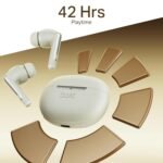 boAt Airdopes 141 Elite ANC (2025), ANC(~35dB), 4Mics ENx Tech, 42H Battery, Fast Charge,Stream Ad Free Music via App Support, IPX5, Bluetooth Earbuds, TWS Ear Buds Wireless Earphones with mic (White)