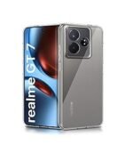 4 in 1 Combo Pack for Realme GT 7 5G –Transparent (Back Cover + Camera Lens Protector + Tempered Glass + Unbreakable Membrane)