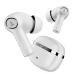 Boat Nirvana Ion, 120HRS Battery, Crystal Bionic Sound w/Dual EQ Modes, 4Mics ENx, App Support, Low Latency, IPX4, v.5.2 Bluetooth Earbuds, TWS Ear Buds Wireless Earphones with mic (White)