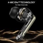 boAt Airdopes 141 Elite ANC (2025), ANC(~35dB), 4Mics ENx Tech, 42H Battery, Fast Charge,Stream Ad Free Music via App Support, IPX5, Bluetooth Earbuds, TWS Ear Buds Wireless Earphones with mic (Black)