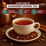 Colvod Kashmiri Kahwa Tea – 200 Pyramid Tea Bags | Green Tea with Cardamom, Cinnamon, Clove, Almonds, Rose Petals | Aromatic Wellness Brew | Refreshing Taste, Uplifting Feel | 100% Natural Spices