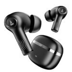 Boat Nirvana Ion, 120HRS Battery, Crystal Bionic Sound w/Dual EQ Modes, 4Mics ENx, App Support, Low Latency, IPX4, v.5.2 Bluetooth Earbuds, TWS Ear Buds Wireless Earphones with mic (Black)