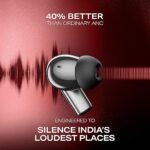 boAt Airdopes Prime 701 ANC (2025 Launch),46dB Hybrid ANC, 50Hr Battery, Real Spatial Audio,Multidevice Connect,App Support, Bluetooth Earbuds, TWS Ear Buds Wireless Earphones with mic (Grey)