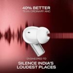 boAt Airdopes Prime 701 ANC (2025 Launch),46dB Hybrid ANC, 50Hr Battery, Real Spatial Audio,Multidevice Connect,App Support, Bluetooth Earbuds, TWS Ear Buds Wireless Earphones with mic (White)