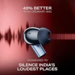 boAt Airdopes Prime 701 ANC (2025 Launch),46dB Hybrid ANC, 50Hr Battery, Real Spatial Audio,Multidevice Connect,App Support, Bluetooth Earbuds, TWS Ear Buds Wireless Earphones with mic (Blue)