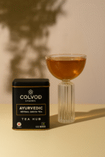 Colvod Ayurvedic Herbal Green Tea | Green Tea with Turmeric, Ashwagandha, Giloy, Amla & Mint | Immunity Booster, Antioxidant-Rich, Detox & Digestive Support | 100 Tea Bags