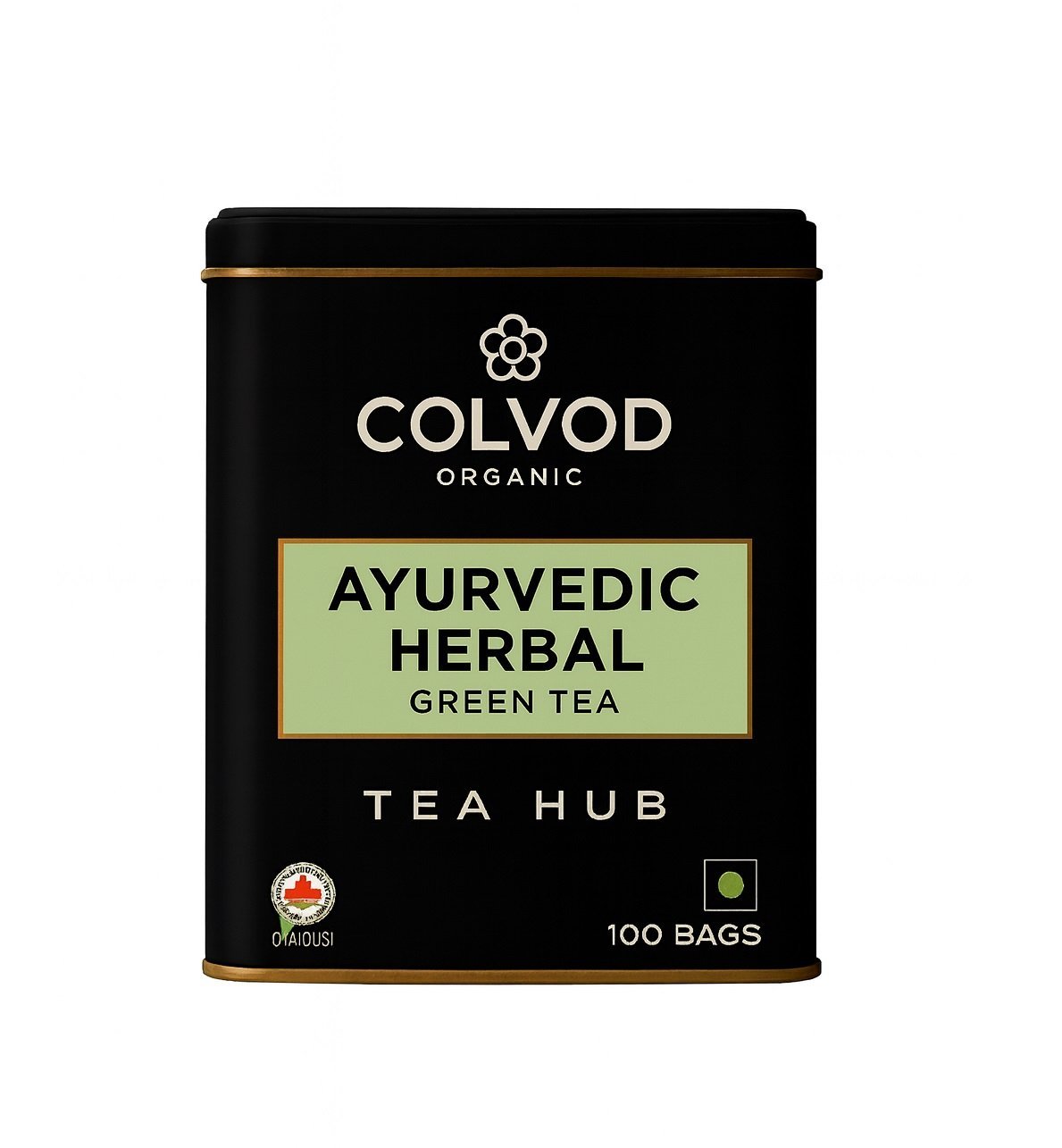 Colvod Ayurvedic Herbal Green Tea | Green Tea with Turmeric, Ashwagandha, Giloy, Amla & Mint | Immunity Booster, Antioxidant-Rich, Detox & Digestive Support | 100 Tea Bags Colvod Ayurvedic Herbal Green Tea | Green Tea with Turmeric, Ashwagandha, Giloy, Amla & Mint | Immunity Booster, Antioxidant-Rich, Detox & Digestive Support | 100 Tea Bags