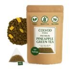 Colvod Pineapple Green Tea (50Bags,100Bags,250gm,500gm) - Helps With Maintain Hydration, Antioxidant & Skin health | 100% Pure Green Tea Leaves With Added Pineapple Benefits