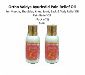Ortho Vaidya Ayurvedic Pain Relief Oil for Muscle, Shoulder, Knee, Joint, Back & Body Pain Relief Oil 50ml (Pack of 2)