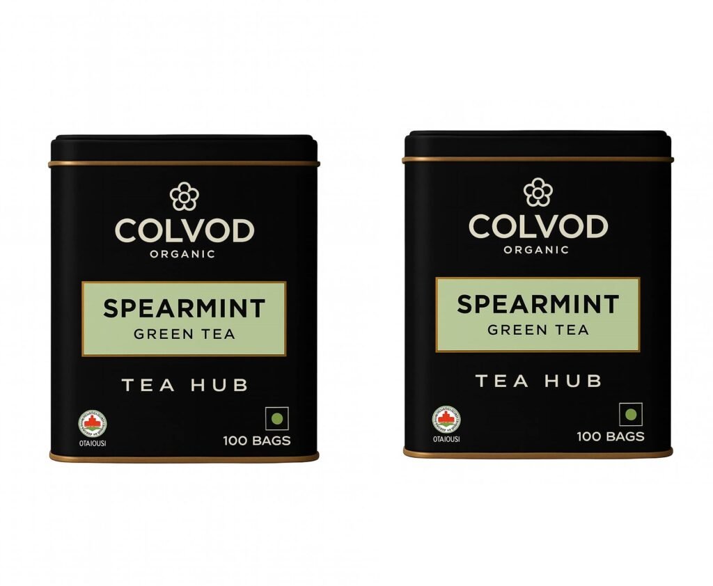 Colvod Spearmint Leaf Tea Bag - Helps With Hormonal Imbalance, Facial Hair, And Memory | Spearmint Loose Leaf ((200 Tea Bags - 6Month Pack))