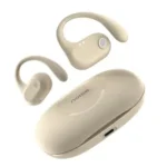 Noise Pure Pods Wireless Open Ear Earbuds | AirWave™ Audio | Quad Mic ENC | Detachable Pure Band | BT 5.3  (Zen Beige)