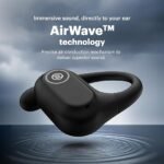 Noise Pure Pods Wireless Open Ear Earbuds | AirWave™ Audio | Quad Mic ENC | Detachable Pure Band | BT 5.3  (Power Black)