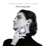 Noise Air Clips Open-Ear Wireless Earbuds | Chrome Finish | AirWave™ Technology | 40H Playtime | Quad Mic ENC | Dual Pairing | BT 5.4 (Pearl Black)